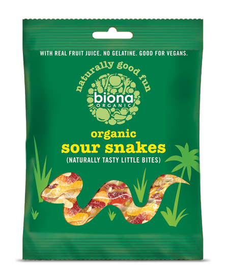 Jeleuri Sour Snakes 75g - BIONA