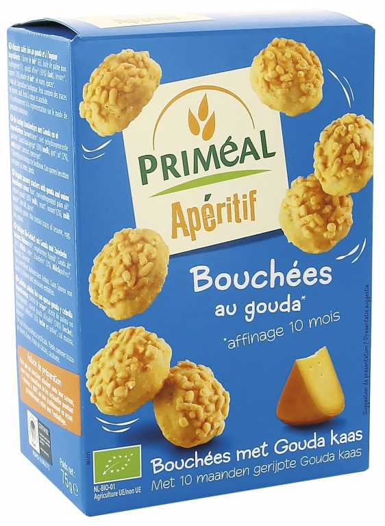 Gustarele sarate gouda ceapa eco 75g - PRIMEAL