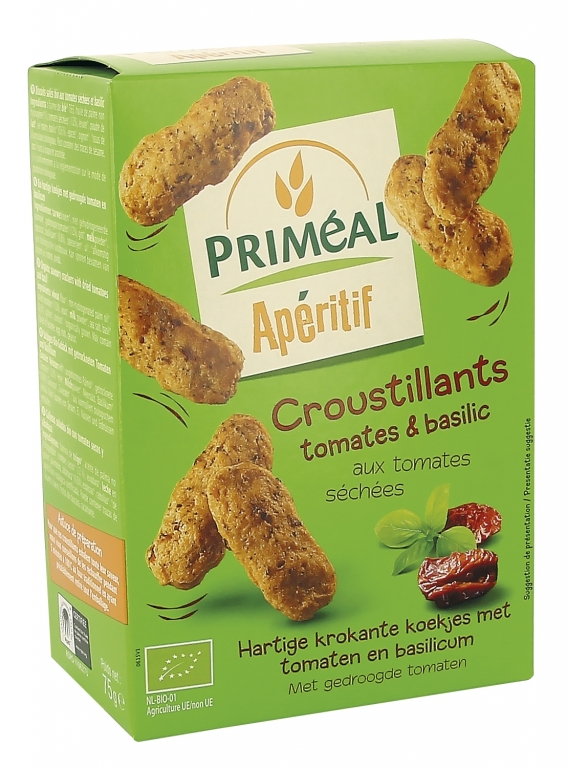 Gustarele crocante sarate rosii busuioc eco 75g - PRIMEAL