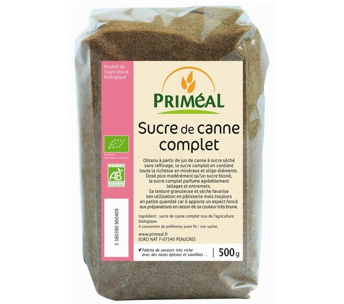 Zahar integral suc trestie eco 500g - PRIMEAL