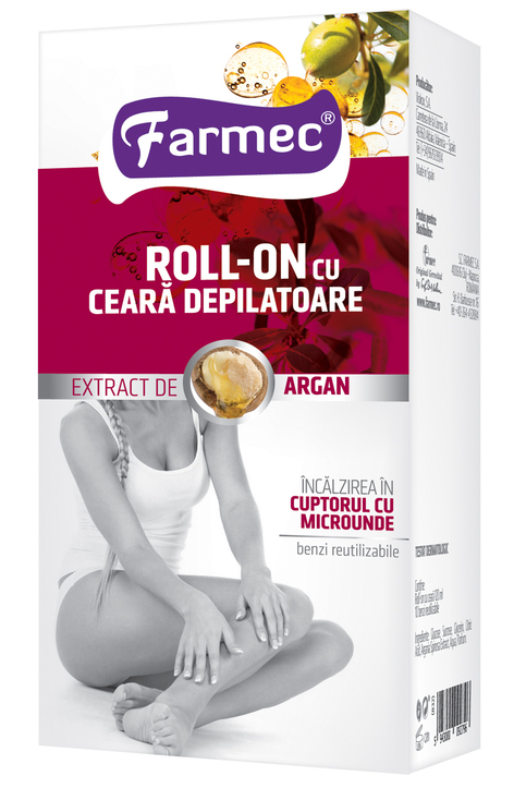 Roll on ceara depilatoare argan 120g - FARMEC