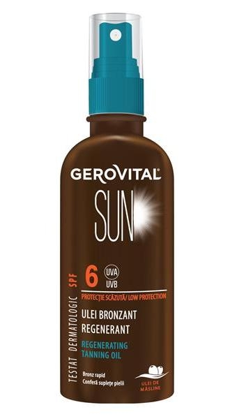 Ulei bronzant regenerant spf6 150ml - GEROVITAL SUN