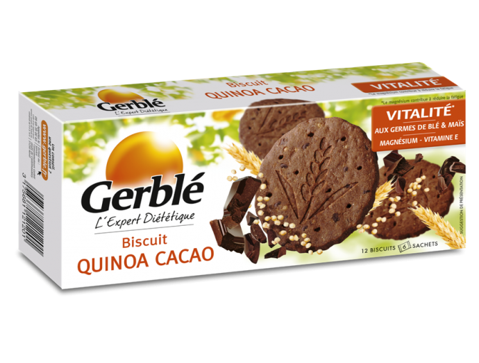 Biscuiti dietetici quinoa cacao Expert 132g - GERBLE