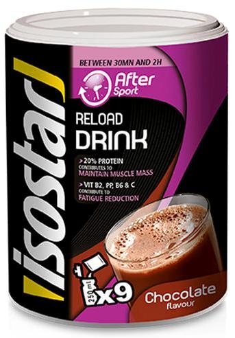 Bautura instant dupa sport Reload ciocolata cutie 450g - ISOSTAR