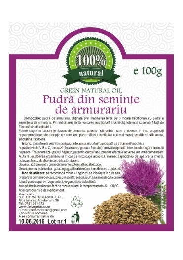 Pulbere armurariu seminte 100g - CARMITA CLASSIC