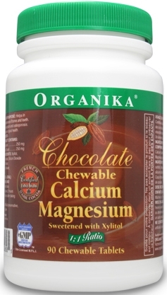 Calciu magneziu masticabil gust ciocolata 90cp - ORGANIKA HEALTH