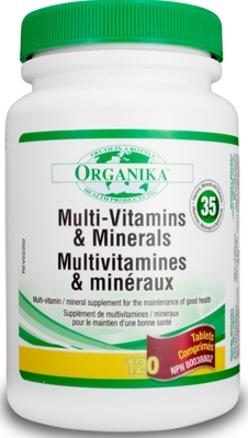 Multivitamine minerale nutrienti 120cp - ORGANIKA HEALTH