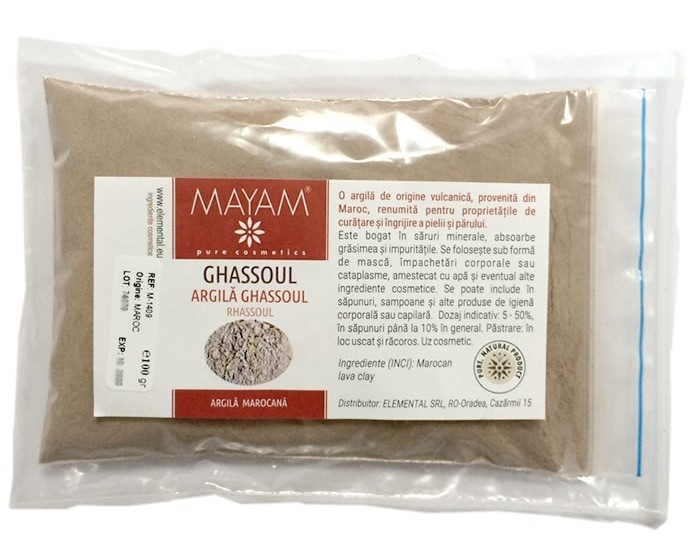 Argila marocana ghassoul pudra 100g - MAYAM