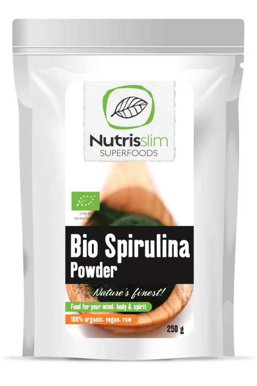 Pulbere spirulina eco 250g - NUTRISSLIM