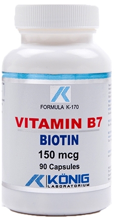 Vitamina B7 [biotina] 150mcg 90cps - KONIG