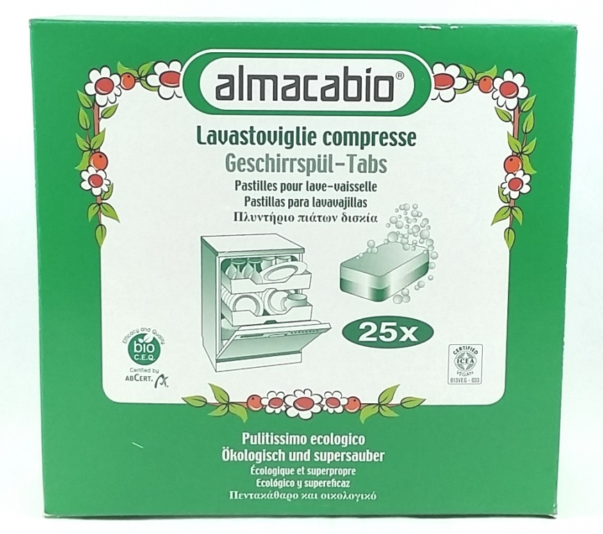 Detergent tablete vase masina spalat 25b - ALMACABIO