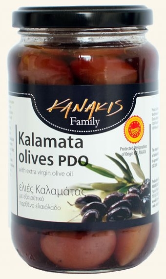 Masline kalamata PDO in ulei masline 210g - KANAKIS