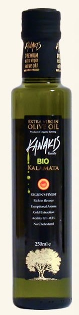 Ulei masline extravirgin kalamata bio 250ml - KANAKIS