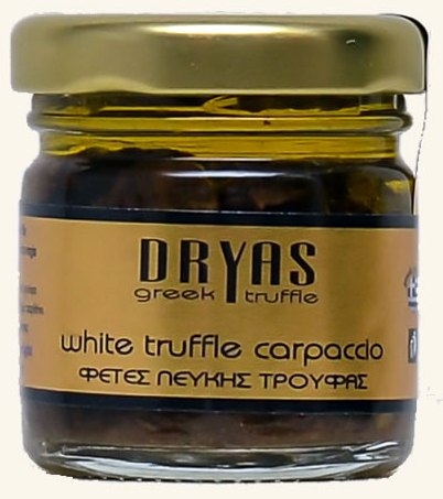 Conserva trufe albe feliate 30g - DRYAS GREEK TRUFFLE