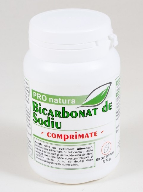 Bicarbonat sodiu 60cp - MEDICA