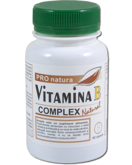 Vitamina B complex natural 60cps - MEDICA