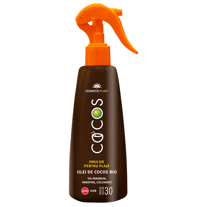 Emulsie plaja spf30 ulei cocos 200ml - COSMETIC PLANT