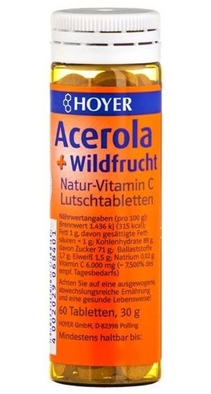 Acerola fructe padure eco 60cps - HOYER