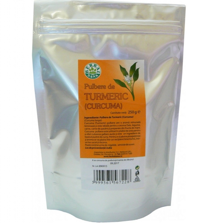 Condiment turmeric macinat 250g - HERBAL SANA