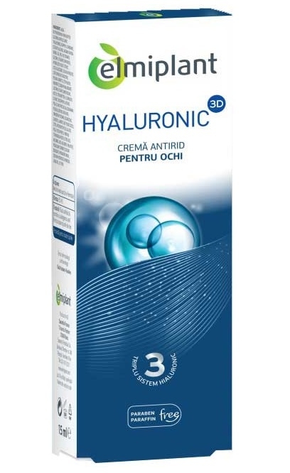 Crema ochi antirid Hyaluronic 15ml - ELMIPLANT