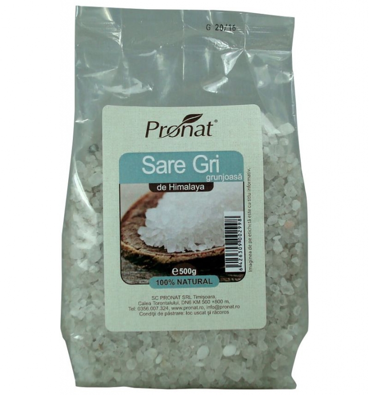 Sare gri grunjoasa Himalaya 500g - PRONAT