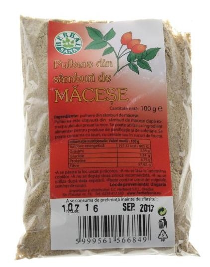 Pulbere samburi macese 100g - HERBAL SANA