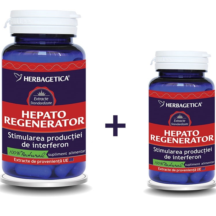 Pachet Hepato regenerator 60+10cps - HERBAGETICA