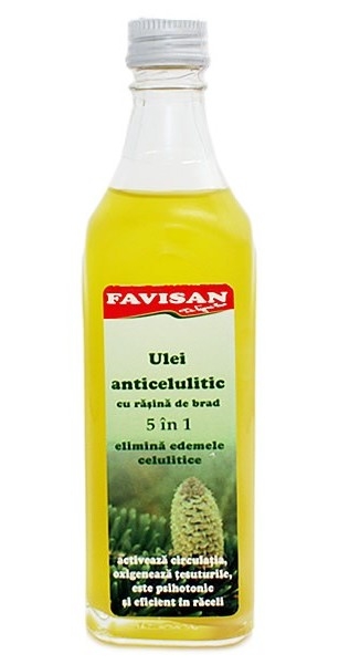 Ulei anticelulitic rasina brad 5in1 100ml - FAVISAN