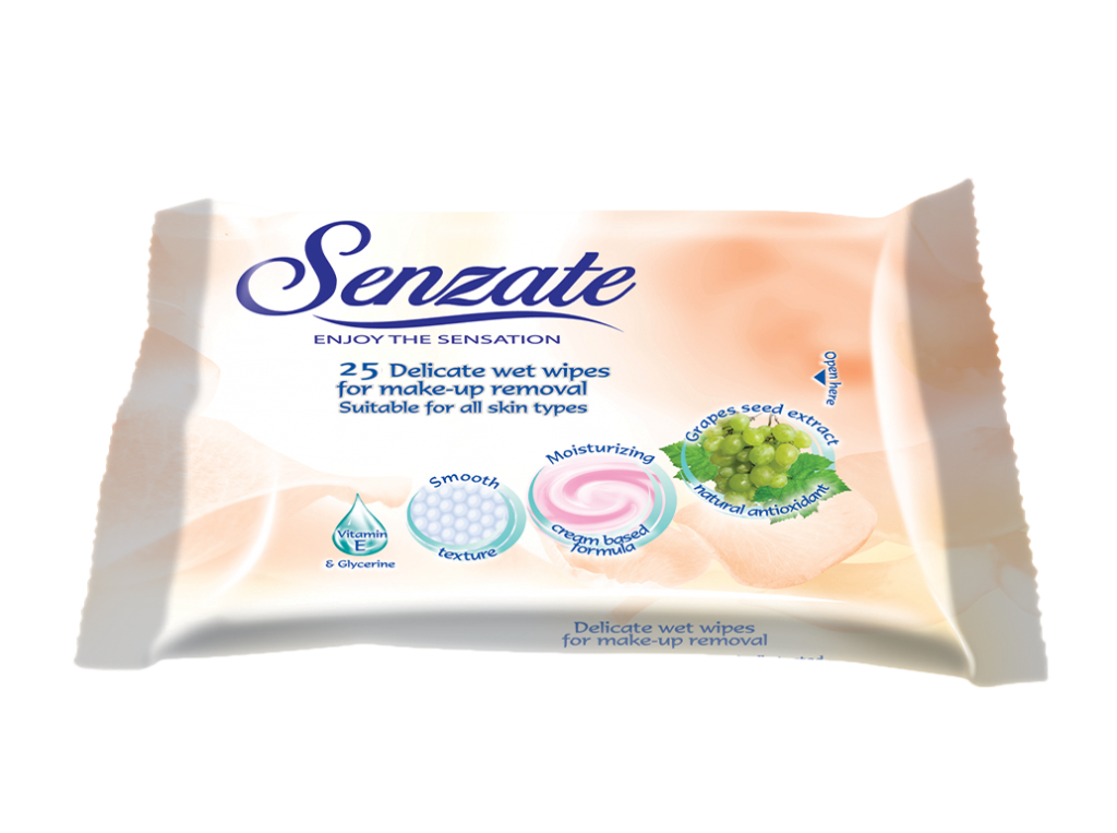 Servetele umede demachiante vitamina E 20b - SENZATE