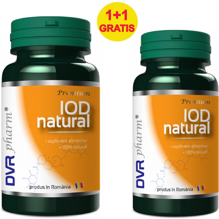 Pachet Iod natural 60+30cps - DVR PHARM