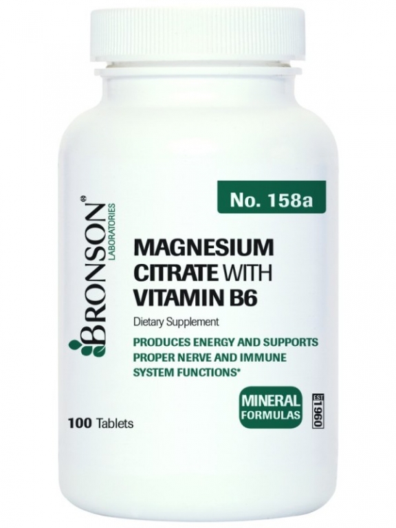 Magneziu citrat B6 100cp - BRONSON