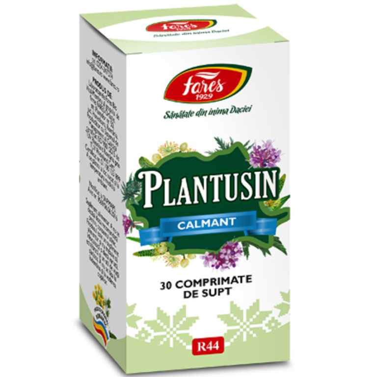 Plantusin calmant comprimate supt 30cp - FARES