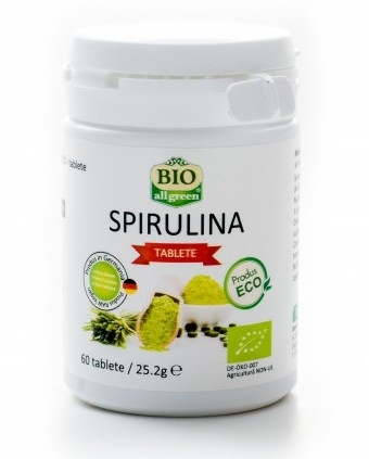 Spirulina eco 420mg 60cp - BIO ALL GREEN