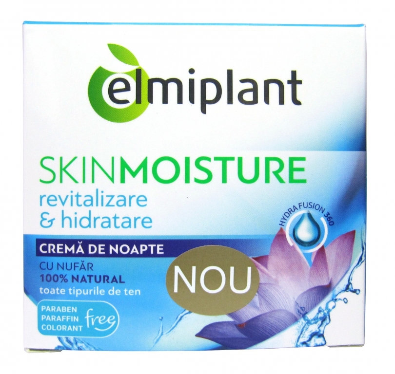 Crema noapte hidratanta nufar SkinMoisture 50ml - ELMIPLANT