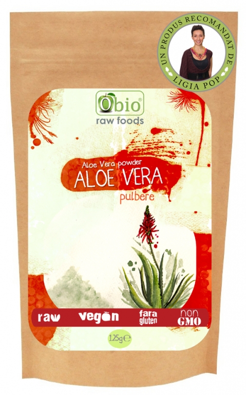 Pulbere aloe vera raw 125g - OBIO