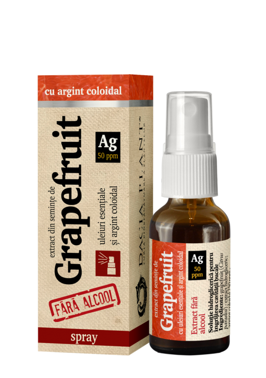 Spray grepfrut argint coloidal fara alcool 20ml - DACIA PLANT