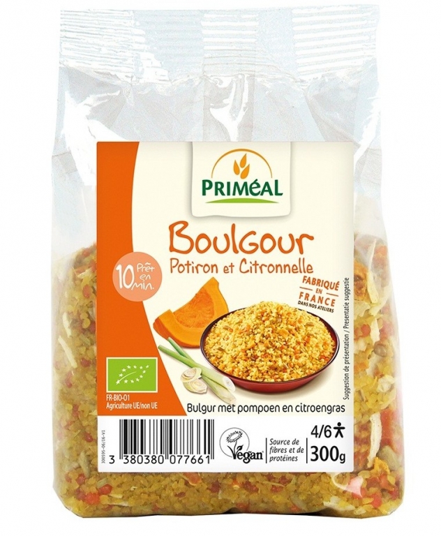 Bulgur grau cu dovleac citronela eco 300g - PRIMEAL