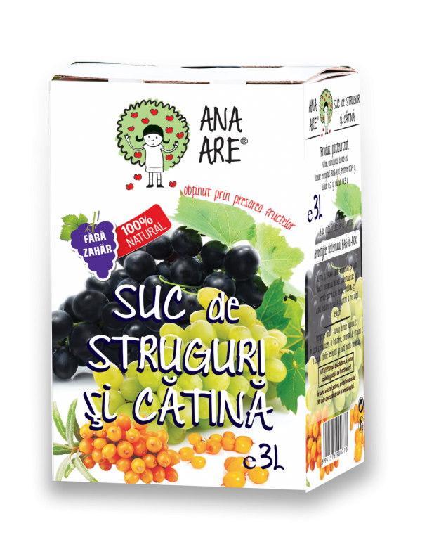 Suc struguri catina fara zahar 3L - ANA ARE