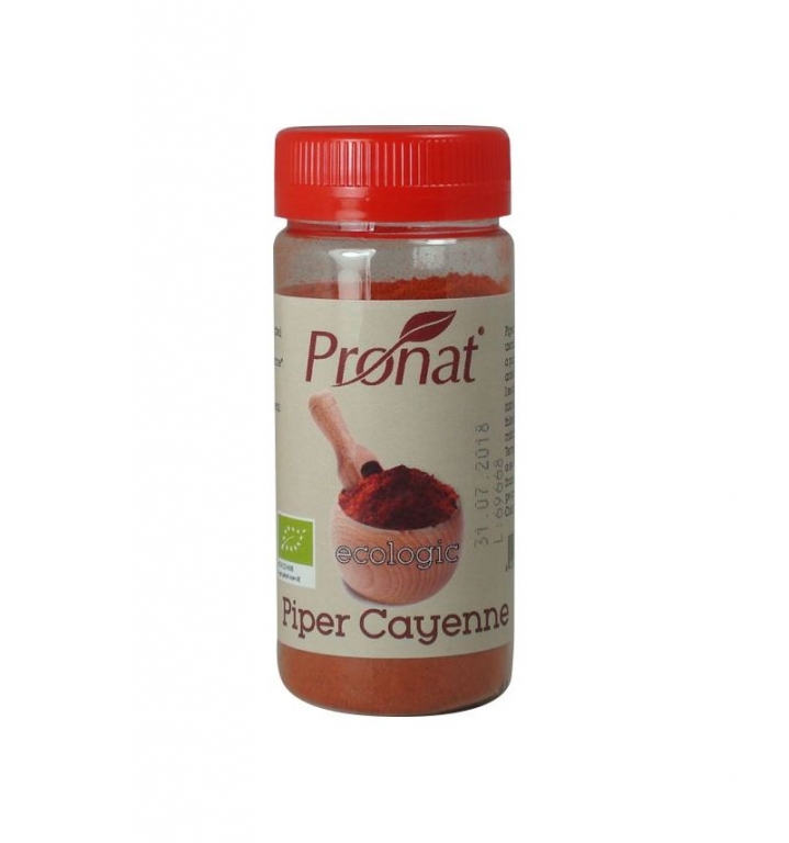 Condiment piper cayenne macinat eco 45g - PRONAT