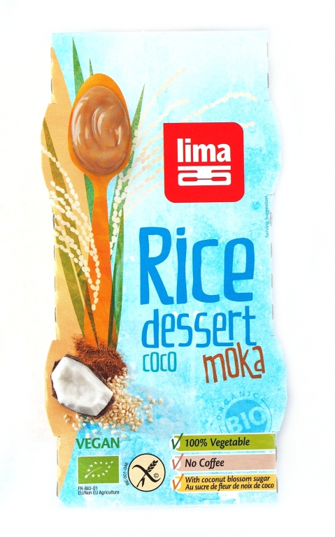 Desert crema orez cocos moka bio 2x100g - LIMA