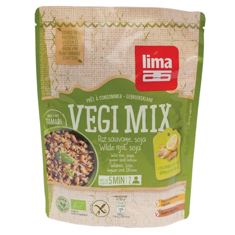 Vegi Mix orez salbatic soia ghimbir bio 250g - LIMA