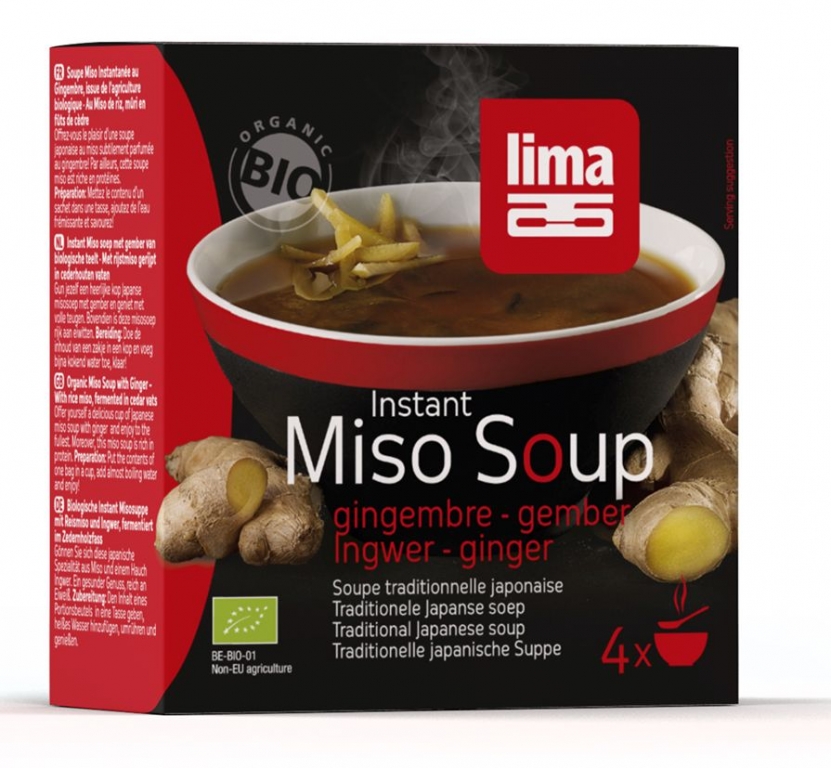 Supa miso ghimbir plic eco 4x15g - LIMA