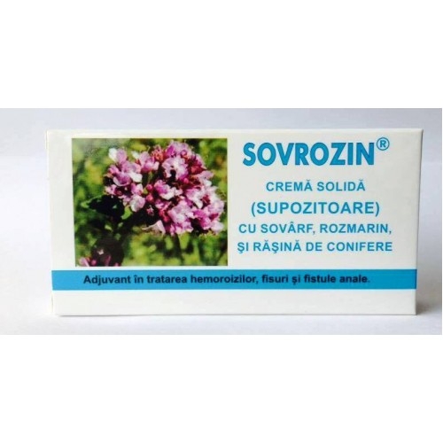 Supozitoare Sovrozin 10x1,5g - ELZIN PLANT