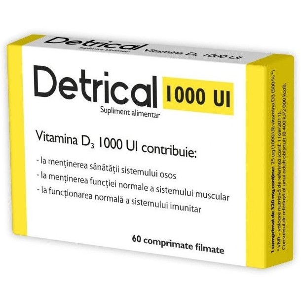 Detrical 1000ui 60cp - NATUR PRODUKT