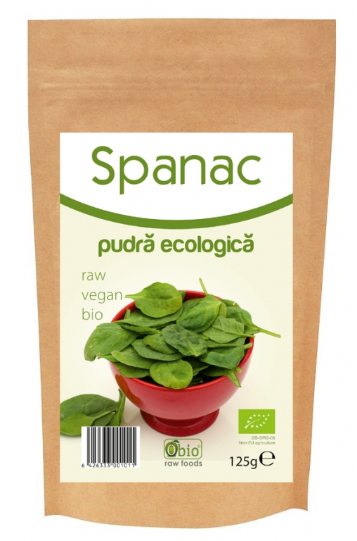 Pulbere spanac bio 125g - OBIO