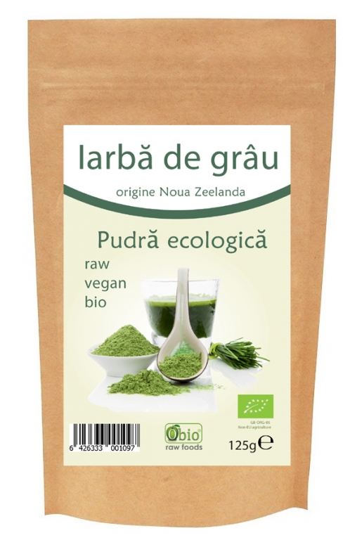 Pulbere iarba grau noua zeelanda bio 125g - OBIO