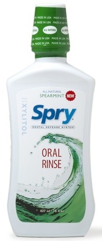 Apa gura xylitol spearmint 473ml - SPRY