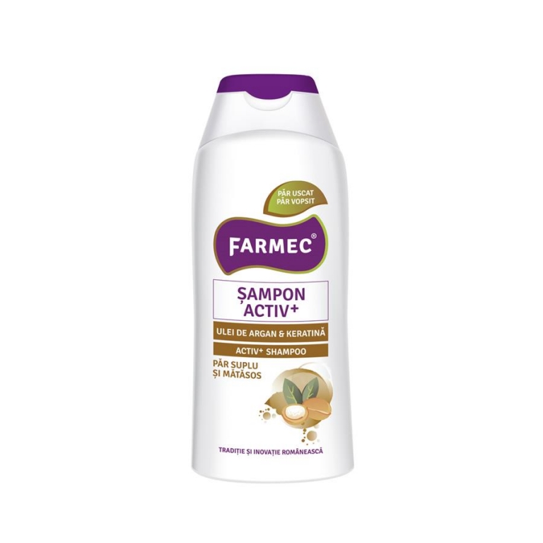 Sampon activ ulei argan cheratina 200ml - FARMEC