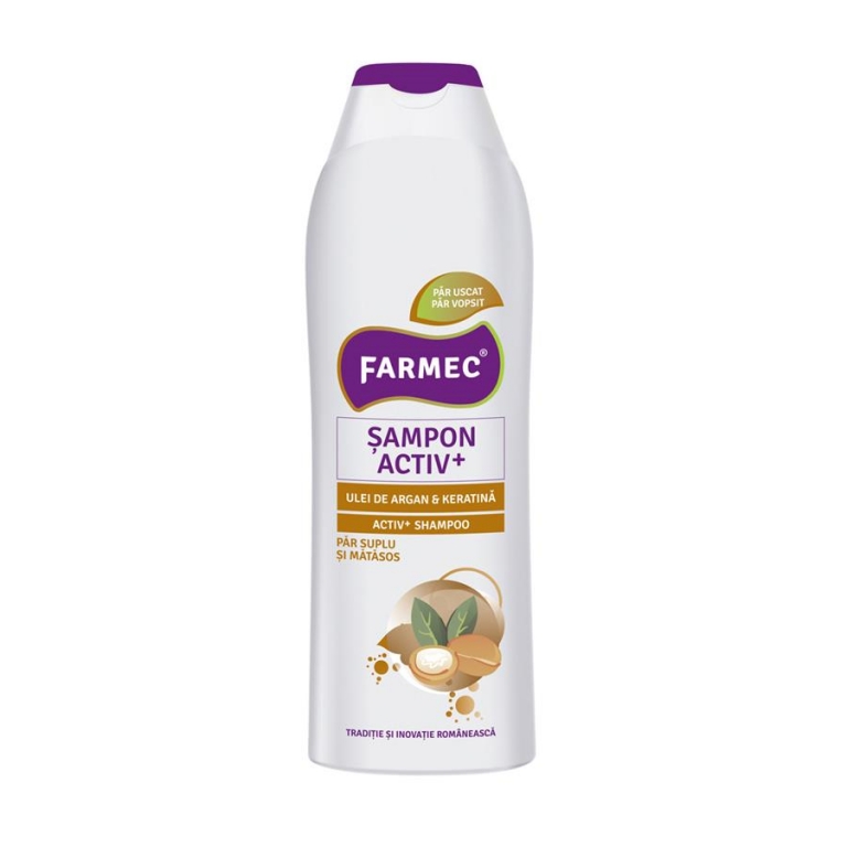 Sampon activ ulei argan cheratina 400ml - FARMEC