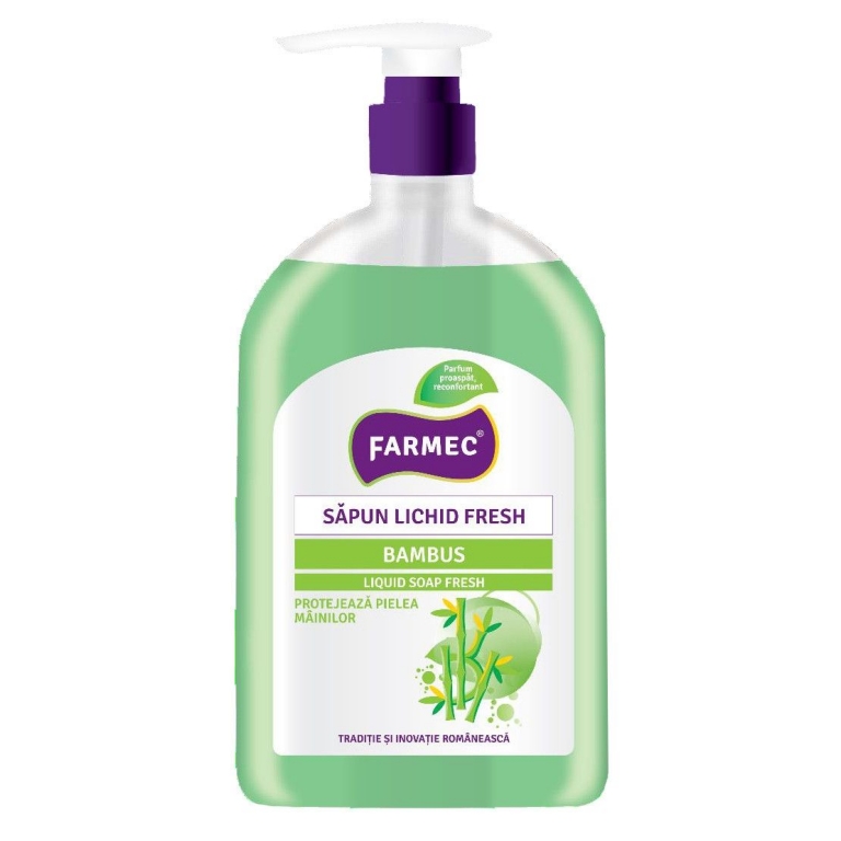 Sapun lichid maini bambus Fresh 500ml - FARMEC